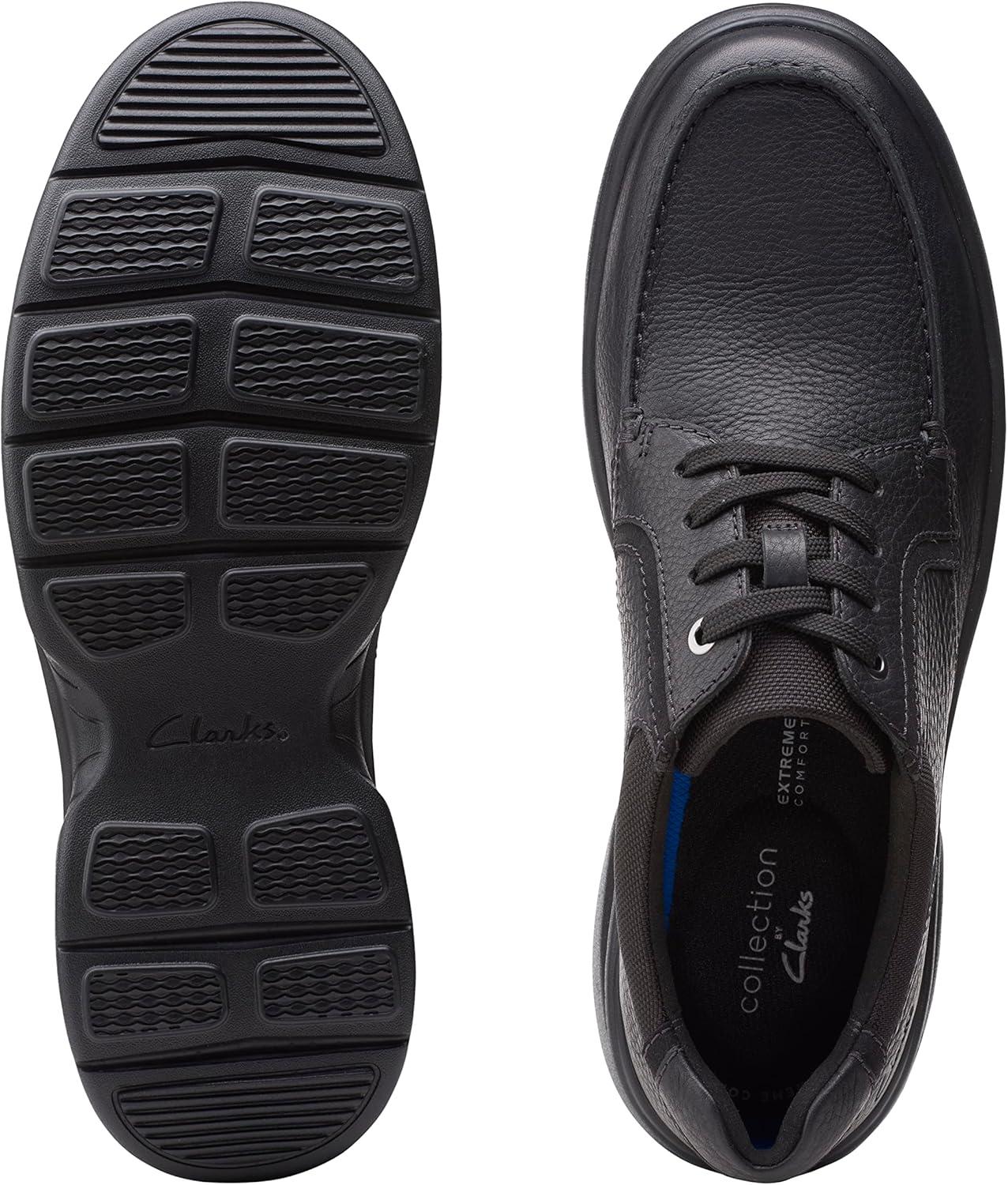 imageClarks Mens Bradley Vibe OxfordsBlack Tumbled Leather