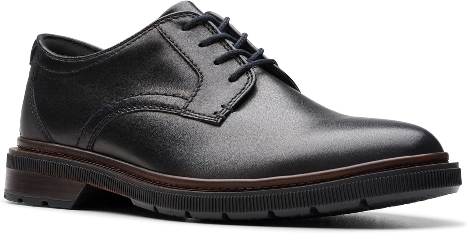 imageClarks Mens Burchill DerbyBlack Leather