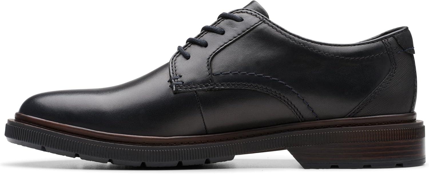imageClarks Mens Burchill DerbyBlack Leather