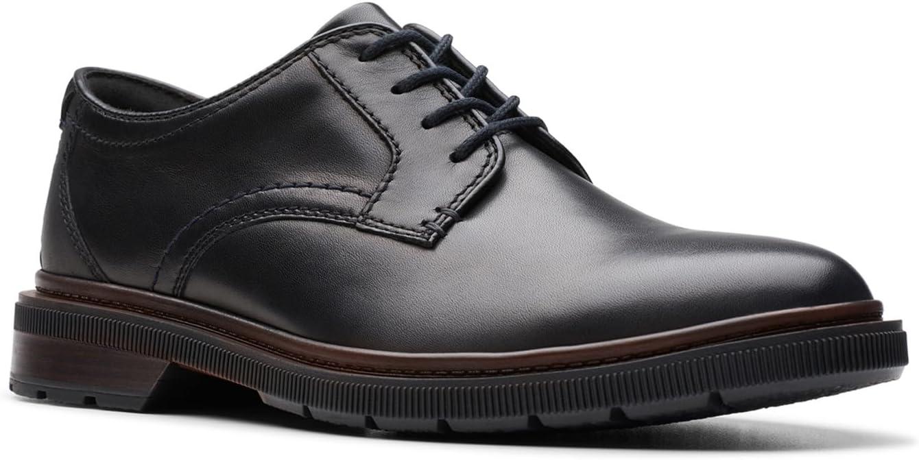 imageClarks Mens Burchill DerbyBlack Leather