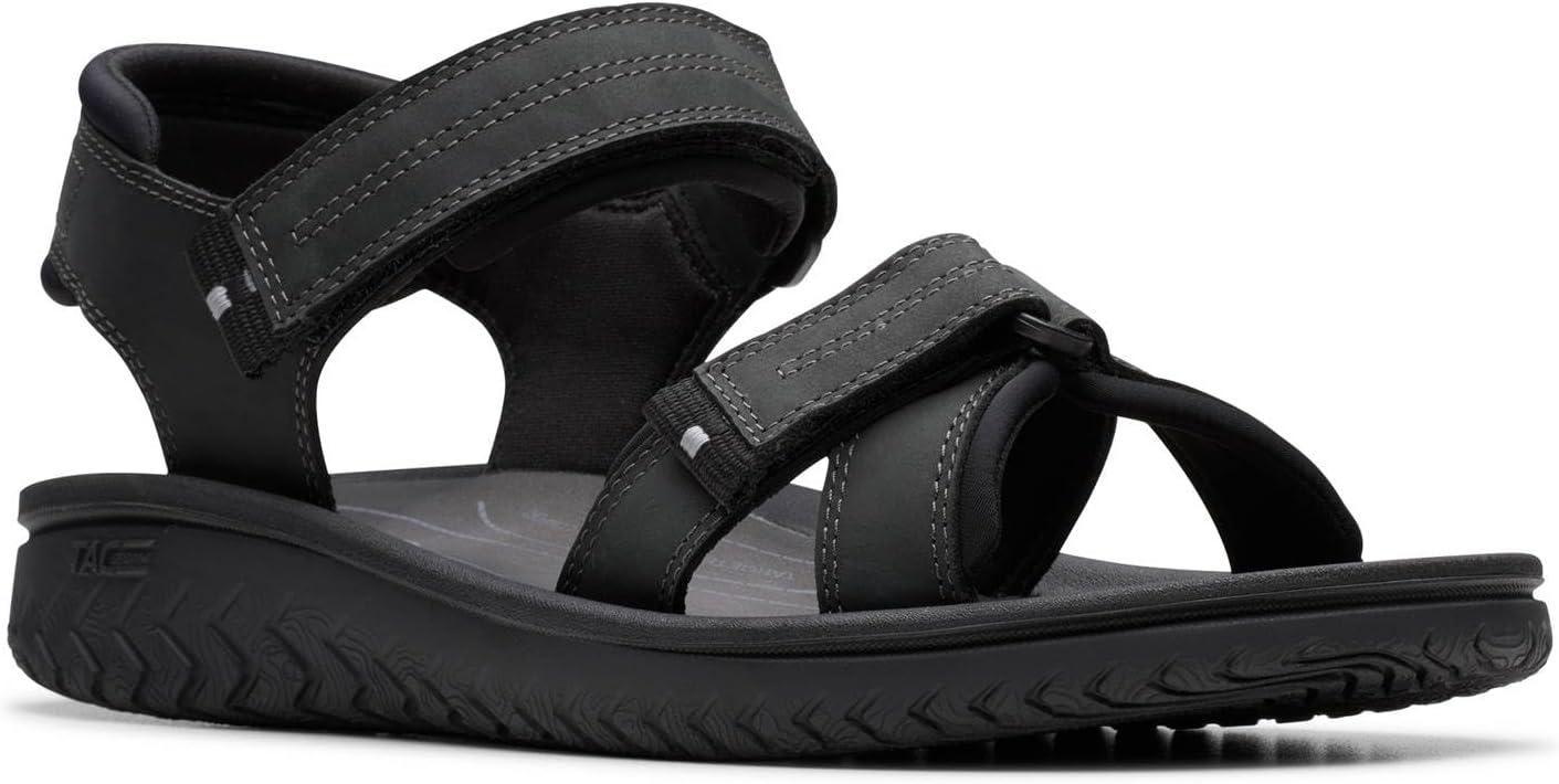 imageClarks Mens Casual Sport SandalBlack Leather