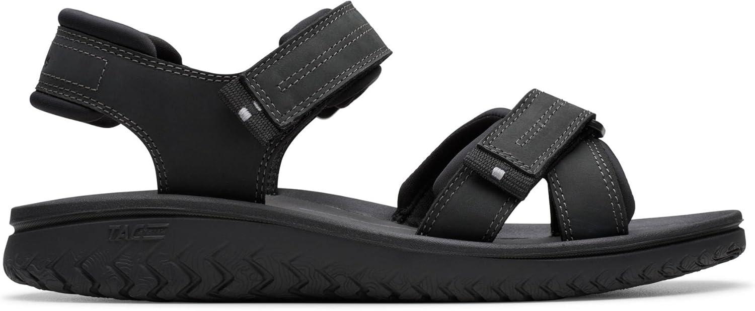 imageClarks Mens Casual Sport SandalBlack Leather