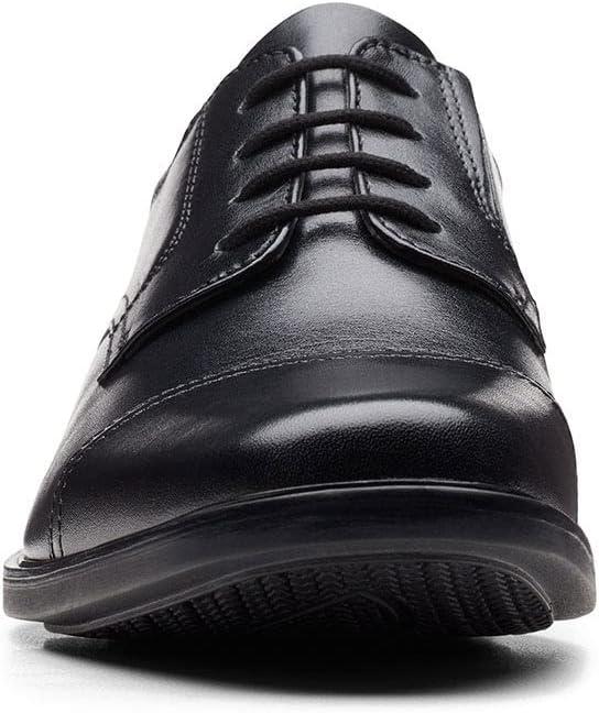 imageClarks Mens Clarkslite Cap OxfordBlack Leat
