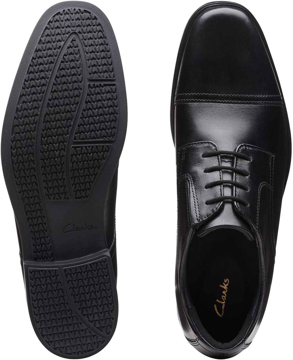 imageClarks Mens Clarkslite Cap OxfordBlack Leat