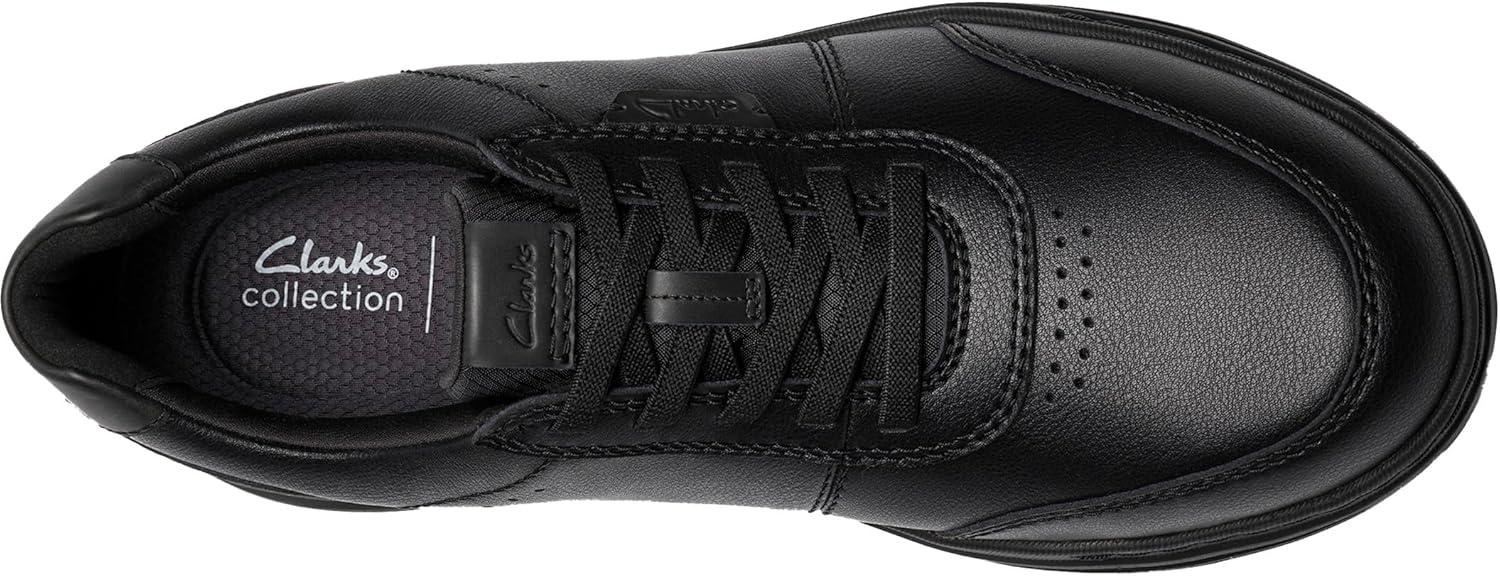 imageClarks Mens Craftwell Lace Oxford SneakerBlack Leather