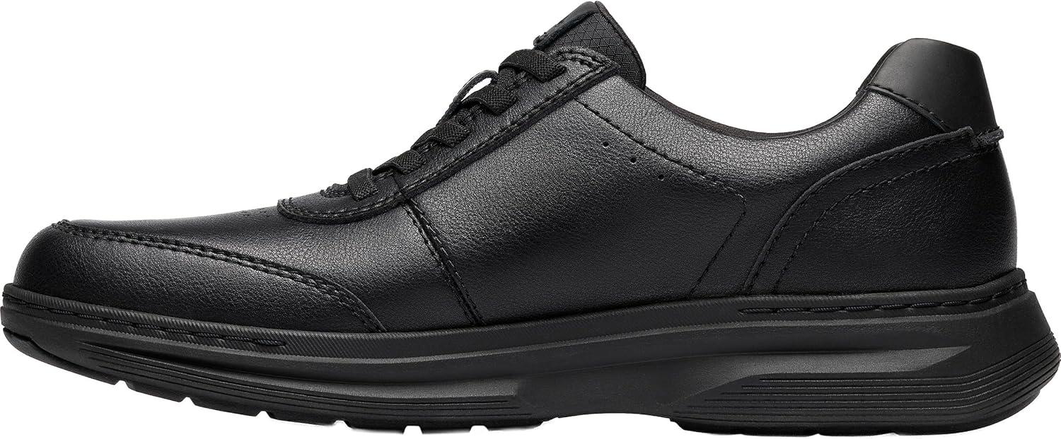 imageClarks Mens Craftwell Lace Oxford SneakerBlack Leather