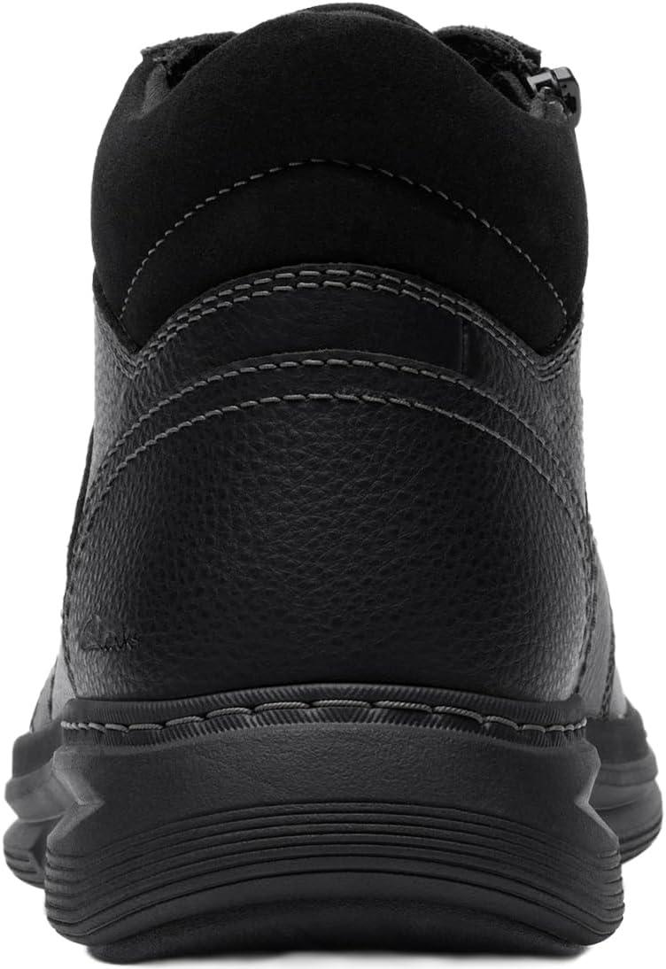 imageClarks Mens Craftwell Mid Ankle BootBlack Tumbled Leather