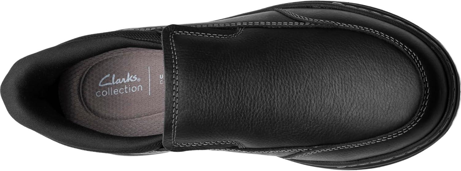 imageClarks Mens Craftwell Step LoaferBlack Tumbled Leather