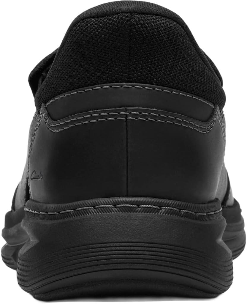 imageClarks Mens Craftwell Step LoaferBlack Tumbled Leather