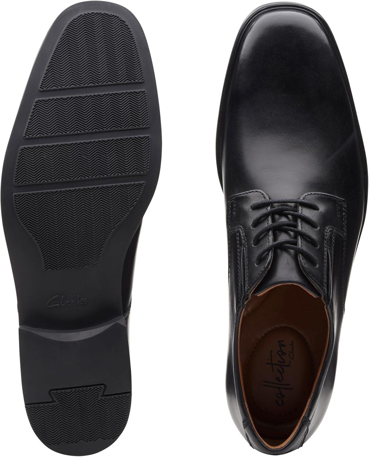 imageClarks Mens Derby Oxford ShoesBlack Black Leather