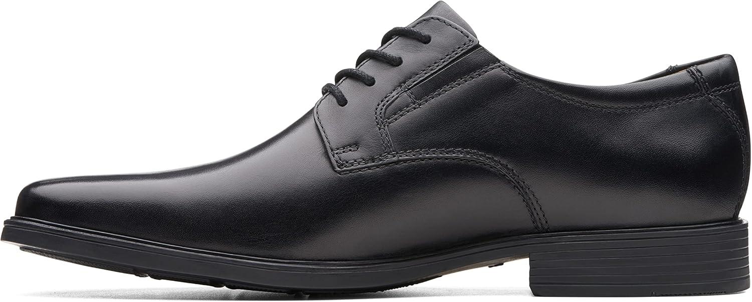 imageClarks Mens Derby Oxford ShoesBlack Leather