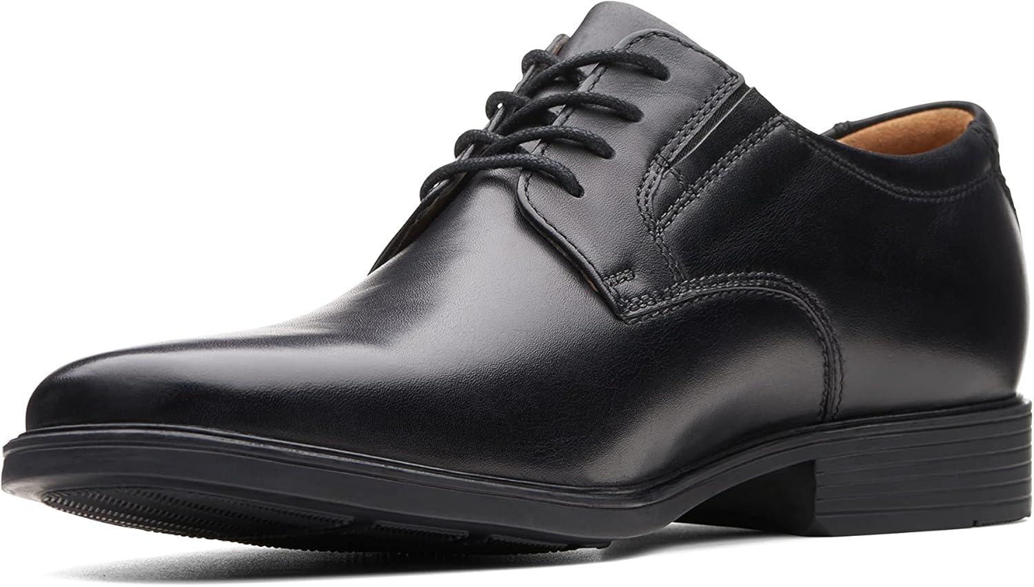 imageClarks Mens Derby Oxford ShoesBlack Leather