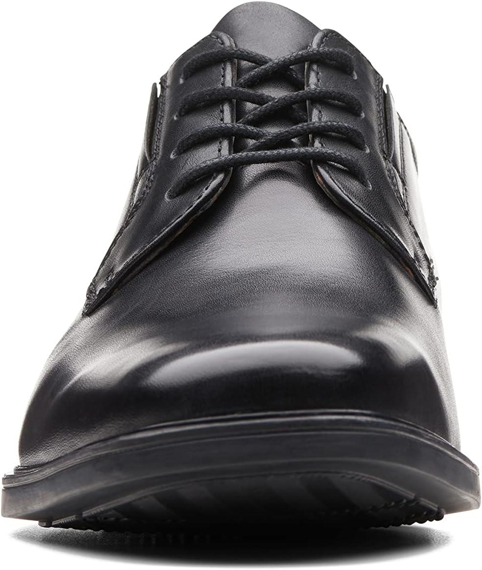 imageClarks Mens Derby Oxford ShoesBlack Leather