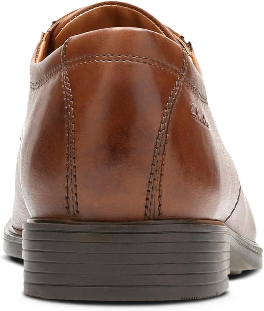 imageClarks Mens Derby Oxford ShoesBrown Dark Tan Leather