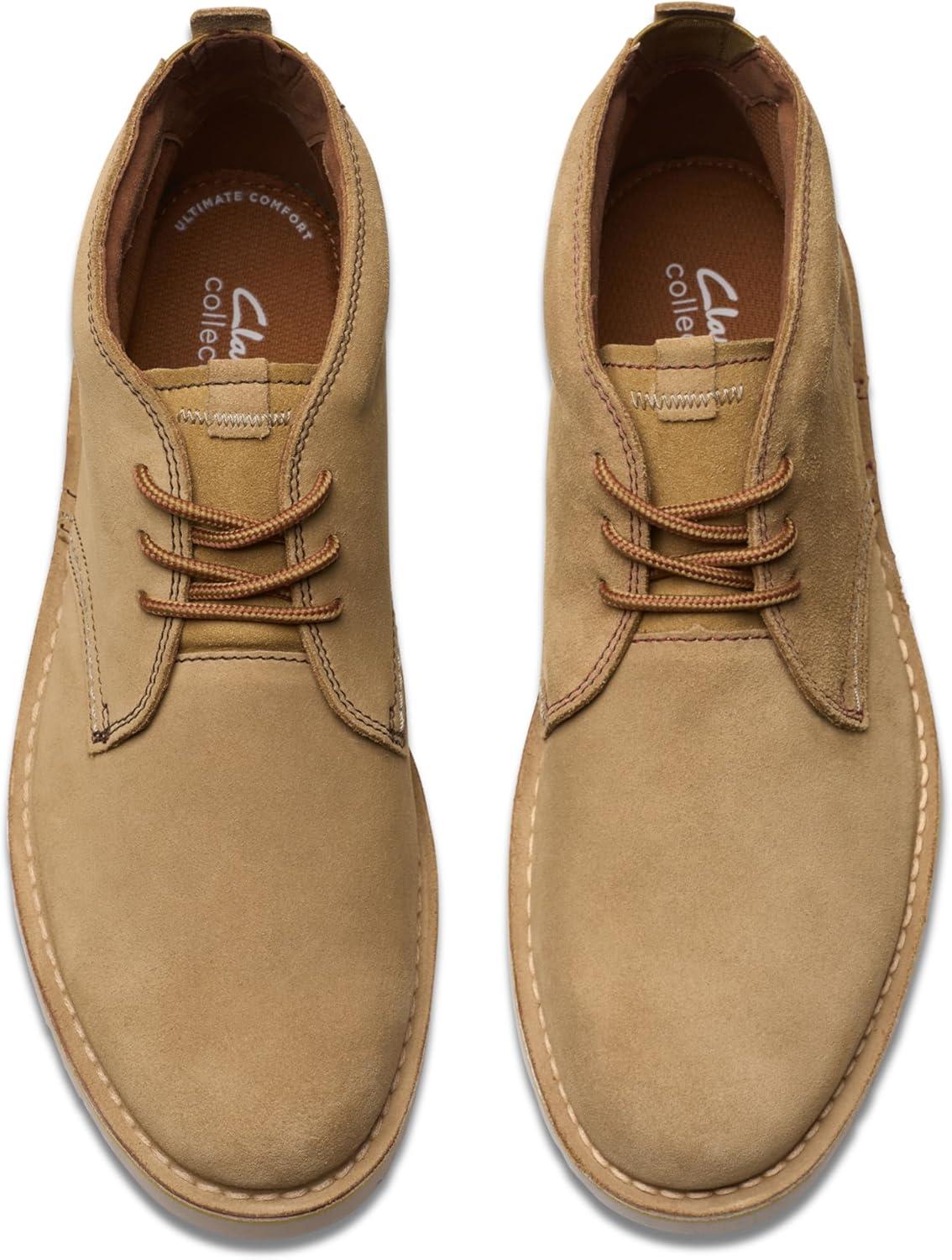 imageClarks Mens Eastridge Mid Chukka BootSand Suede