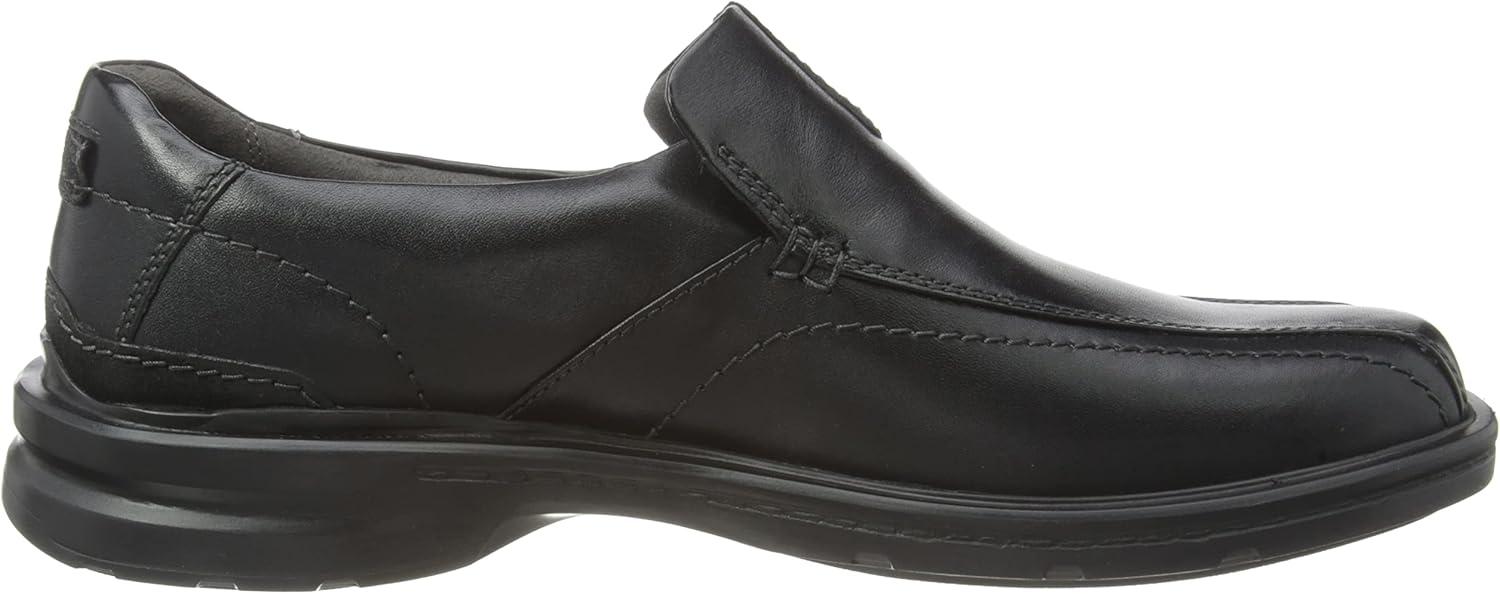 imageClarks Mens Gessler Step LoafersBlack Black Leather