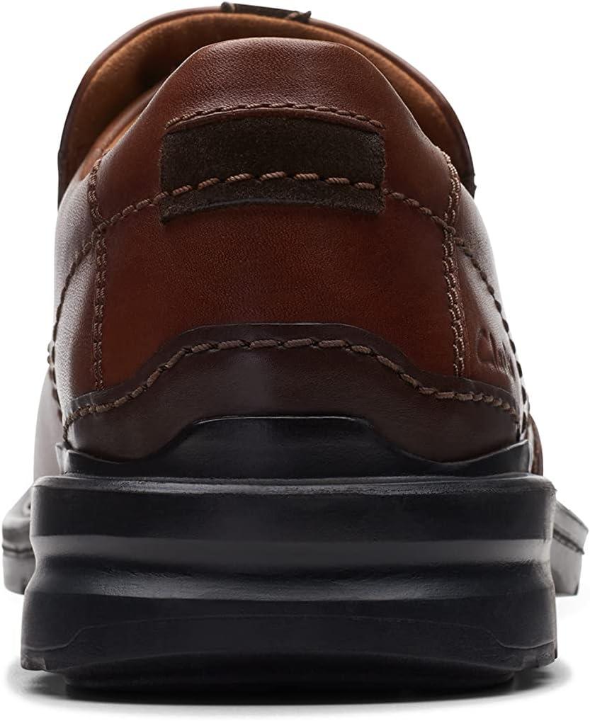 imageClarks Mens Gessler Step LoafersDark Tan Leather