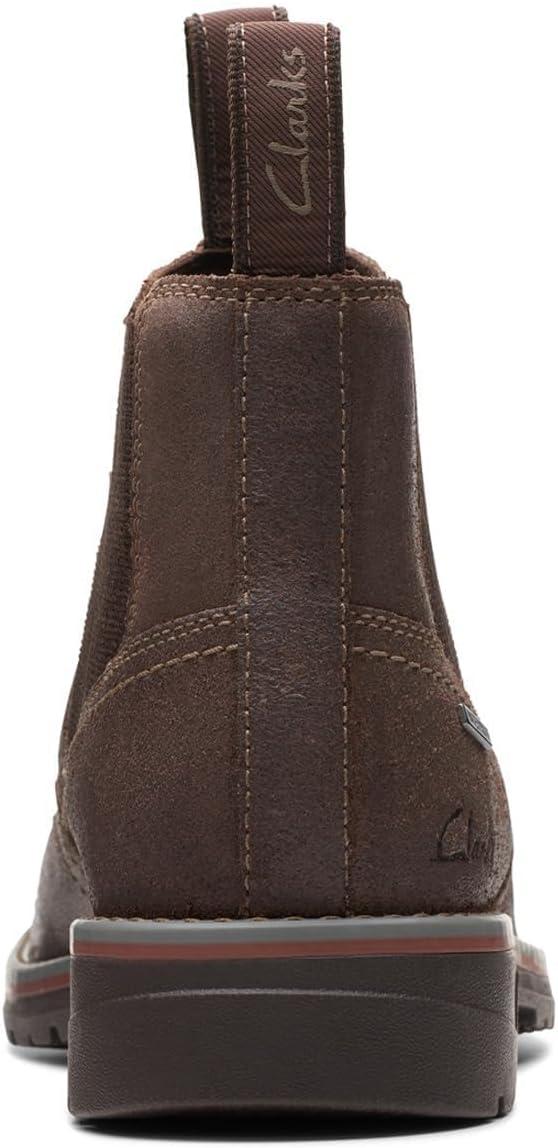 imageClarks Mens Morris Easy Chelsea BootDark Brown Waxy