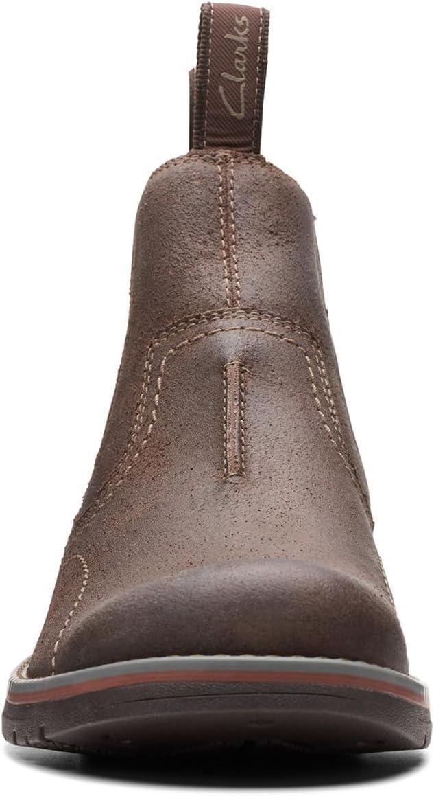 imageClarks Mens Morris Easy Chelsea BootDark Brown Waxy