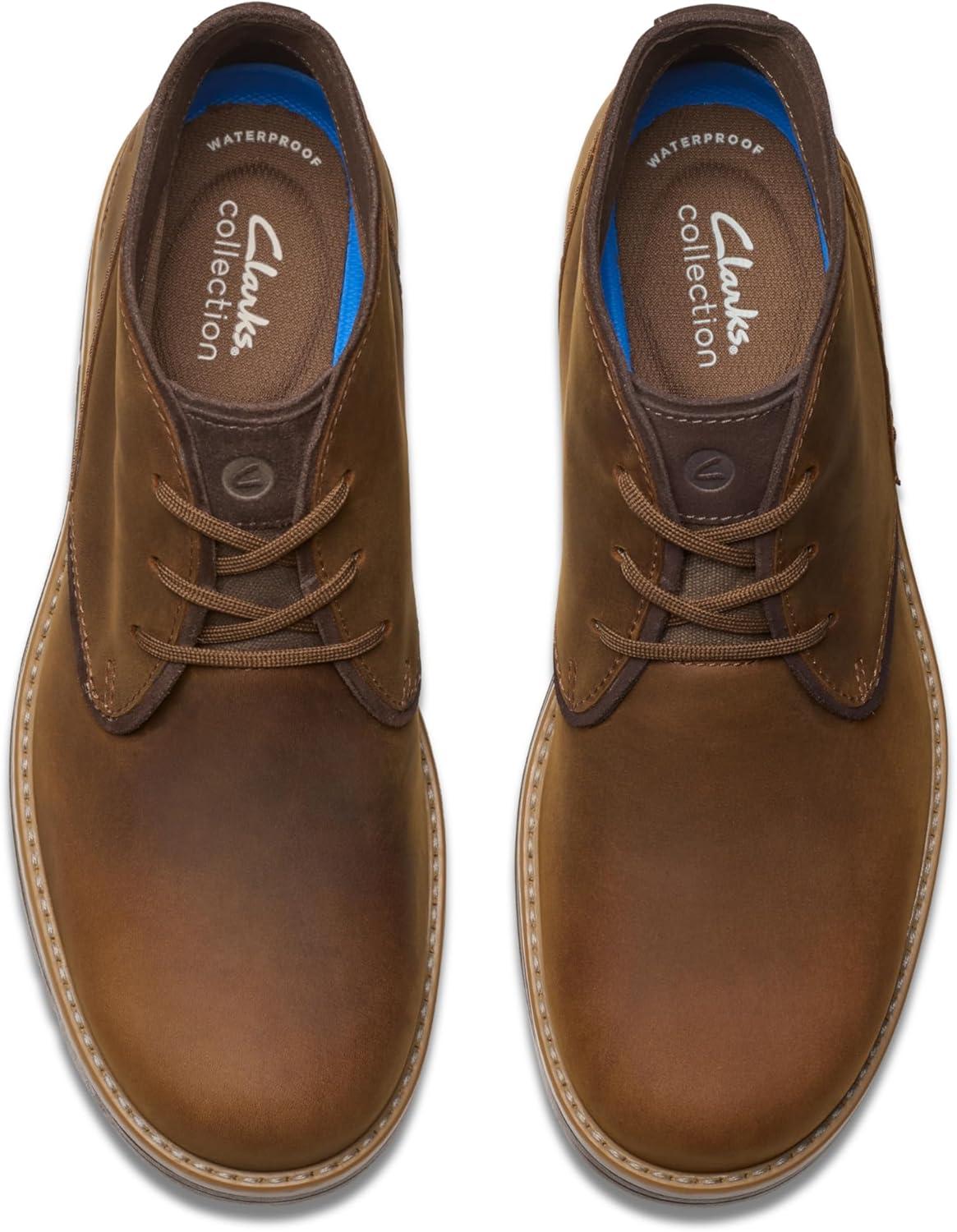 imageClarks Mens Morris Peak Waterproof Chukka BootBeeswax Leather