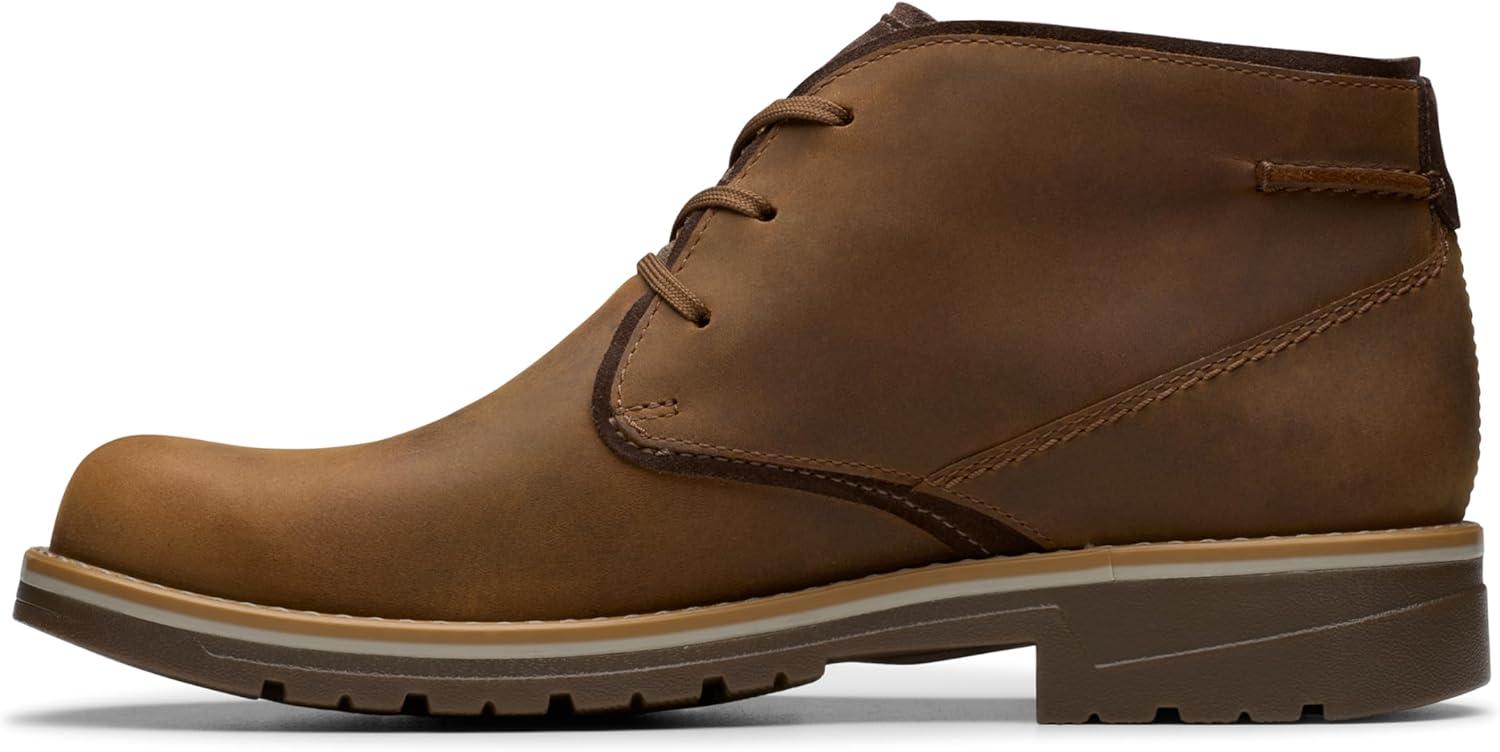imageClarks Mens Morris Peak Waterproof Chukka BootBeeswax Leather