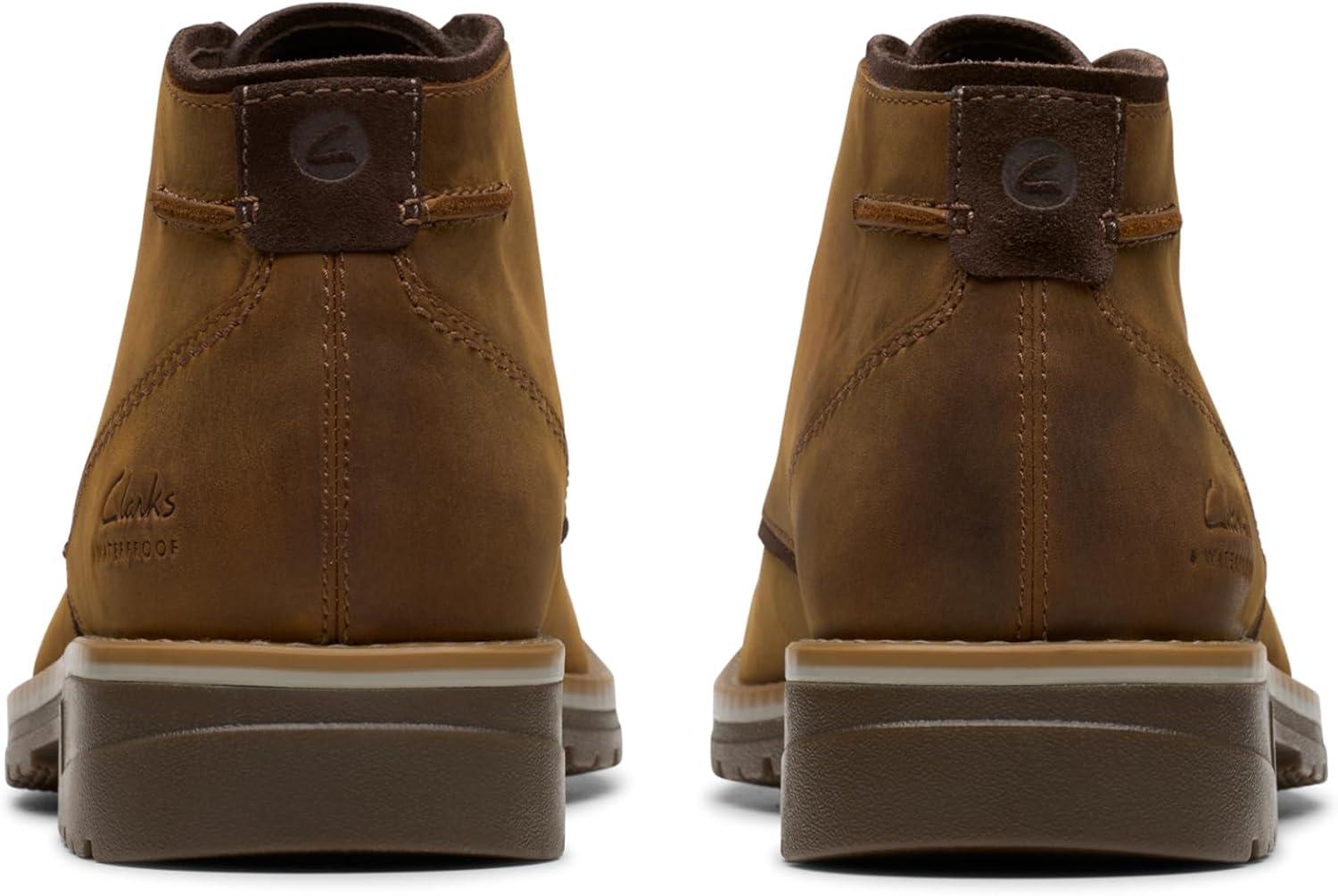 imageClarks Mens Morris Peak Waterproof Chukka BootBeeswax Leather