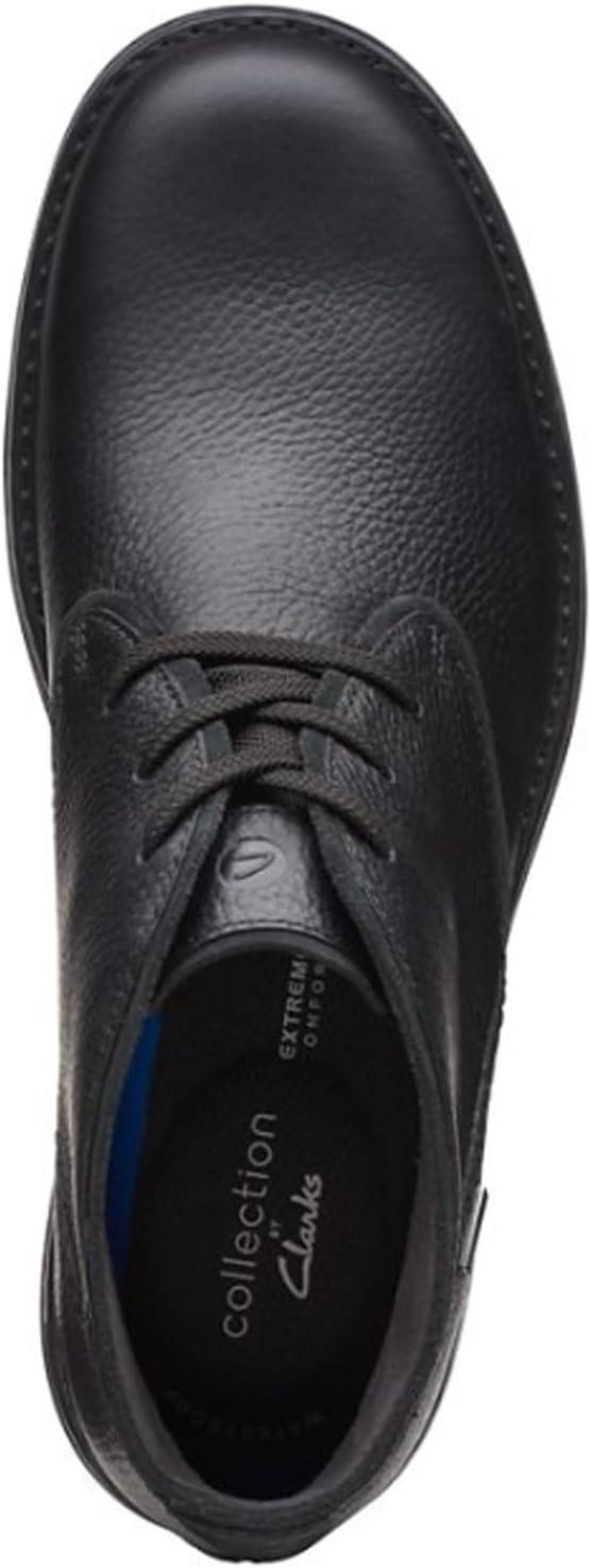 imageClarks Mens Morris Peak Waterproof Chukka BootBlack Tumbled Leather