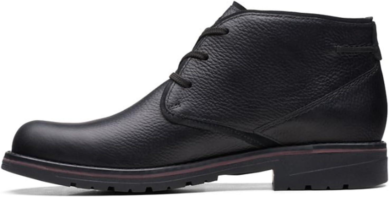 imageClarks Mens Morris Peak Waterproof Chukka BootBlack Tumbled Leather