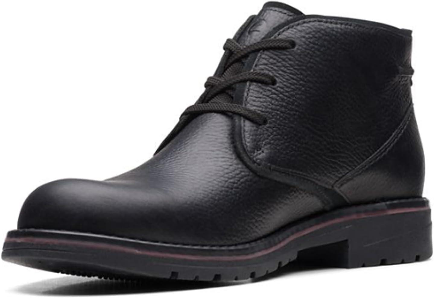imageClarks Mens Morris Peak Waterproof Chukka BootBlack Tumbled Leather