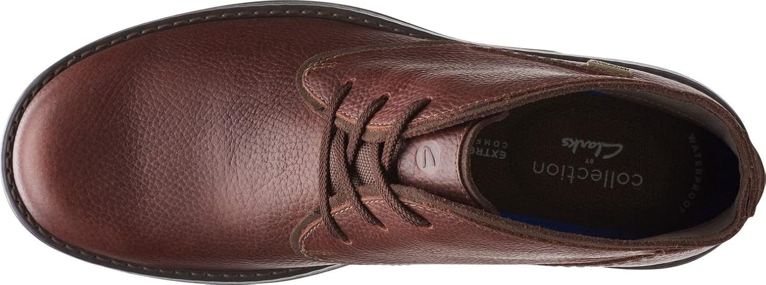 imageClarks Mens Morris Peak Waterproof Chukka BootBrown Tumbled Leather
