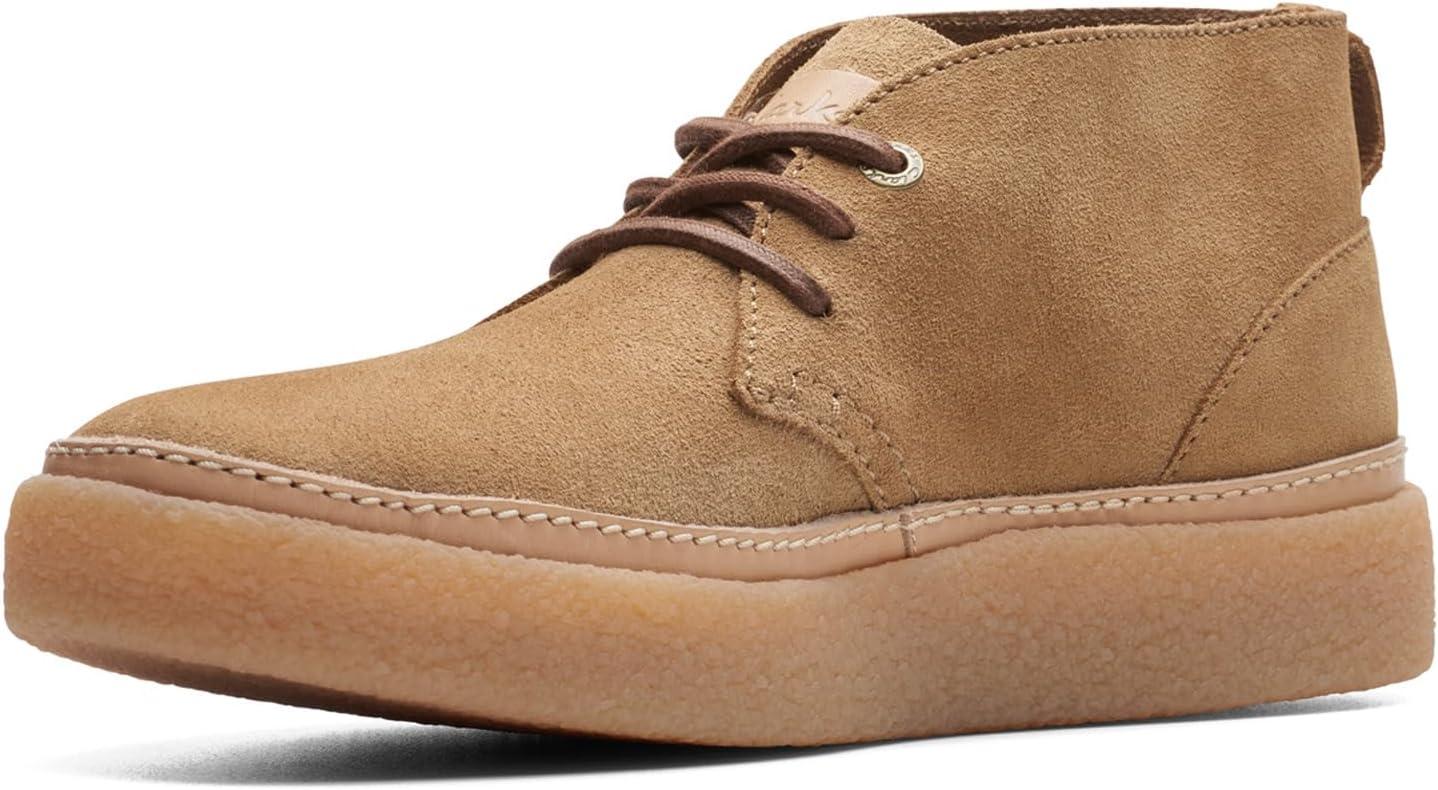 imageClarks Mens Oakpark Mid Chukka BootDark Sand Suede