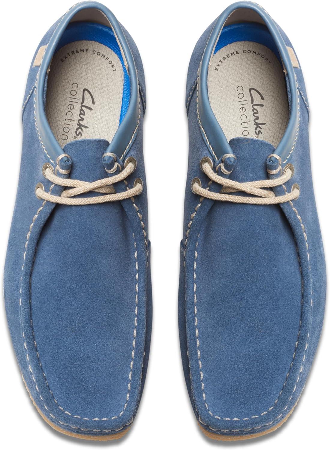 imageClarks Mens Shacre II Run LoafersBlue Suede