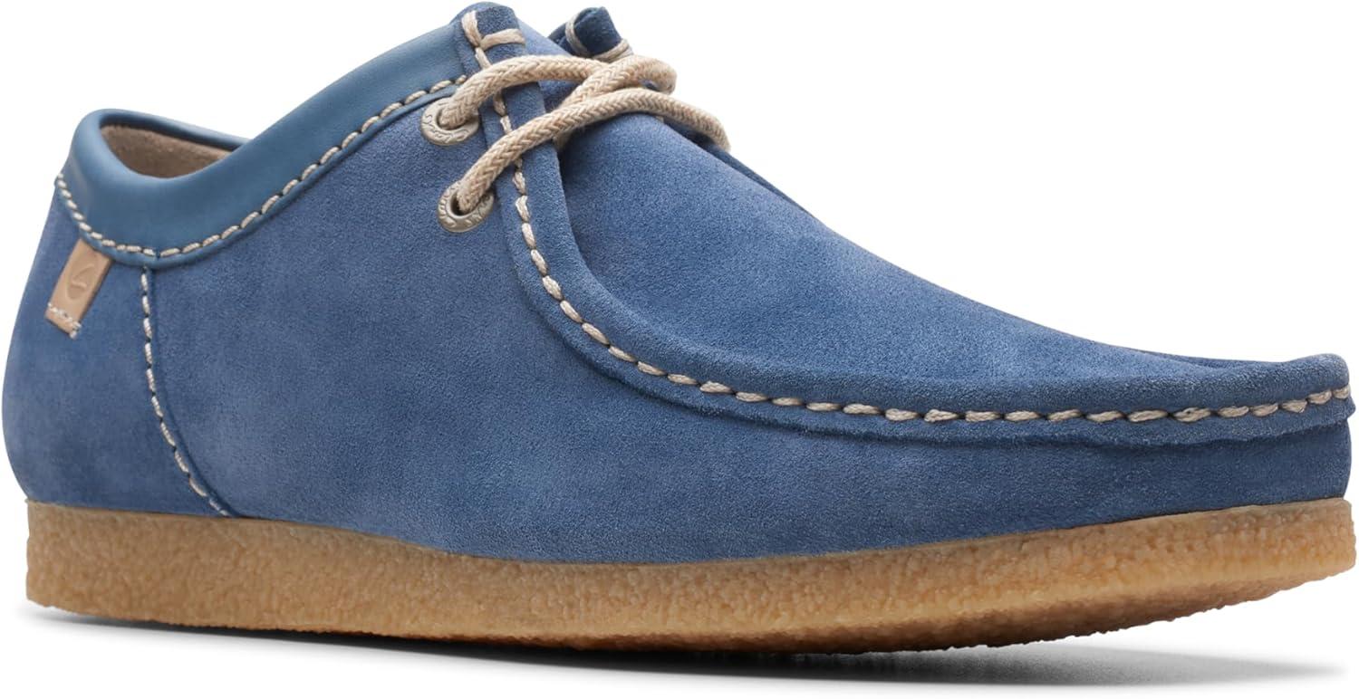 imageClarks Mens Shacre II Run LoafersBlue Suede