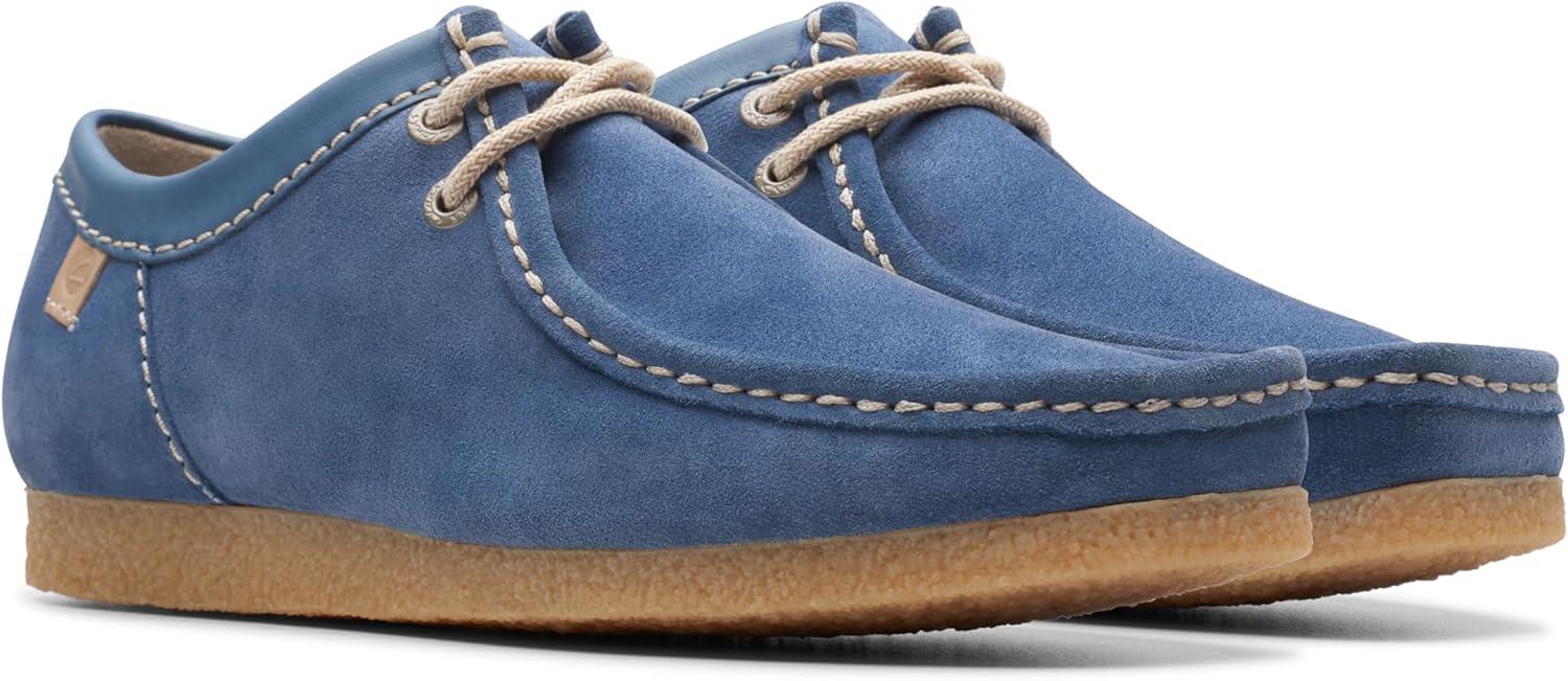 imageClarks Mens Shacre II Run LoafersBlue Suede