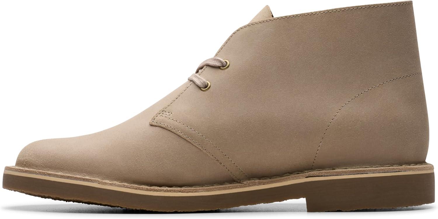 imageClarks Mens SheptonTaupe Distressed Leather