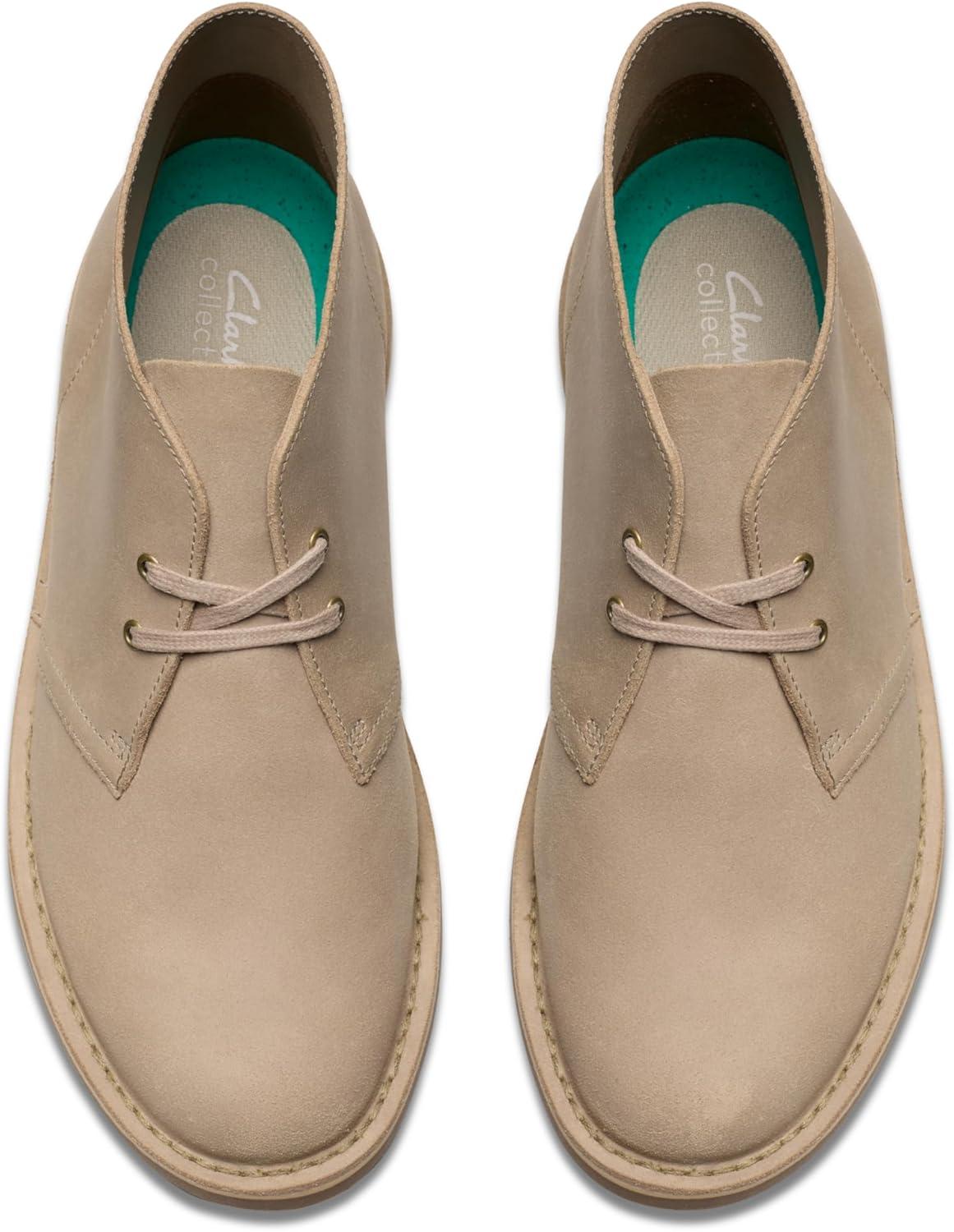 imageClarks Mens SheptonTaupe Distressed Leather