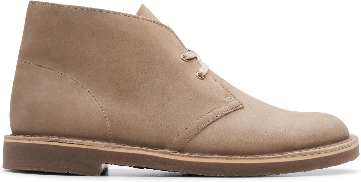 imageClarks Mens SheptonTaupe Distressed Leather