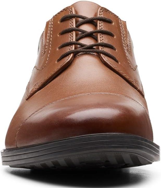 imageClarks Mens Whiddon Cap Oxford ShoesDark Tan Leather