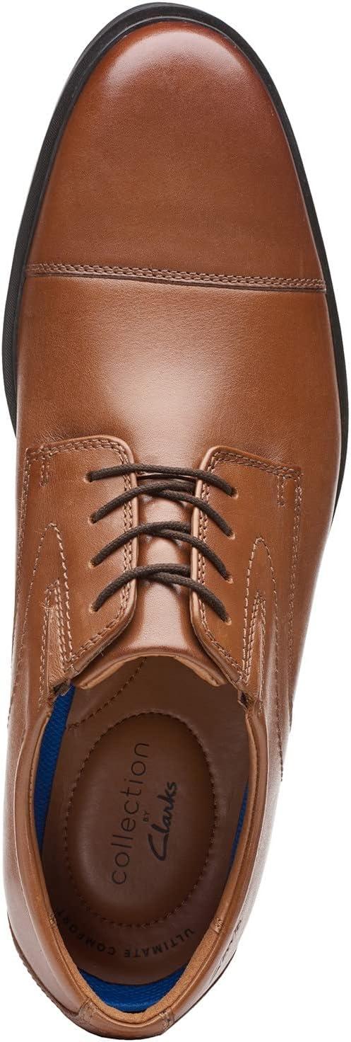 imageClarks Mens Whiddon Cap Oxford ShoesDark Tan Leather