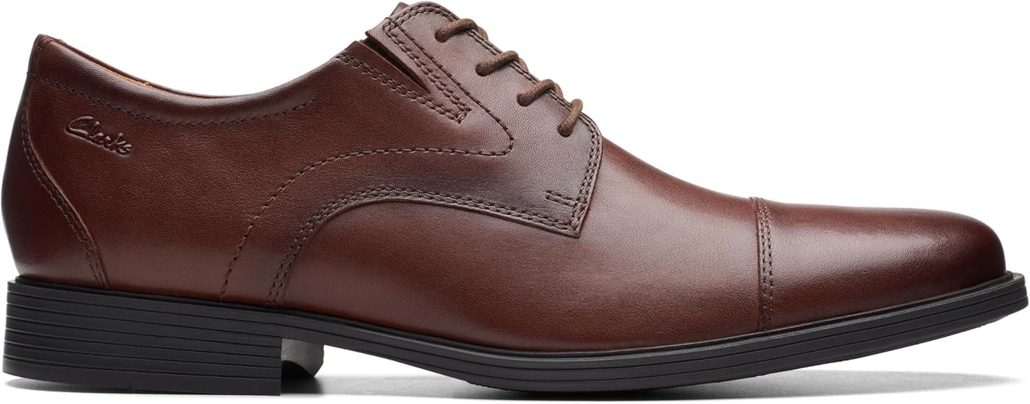 imageClarks Mens Whiddon Cap Oxford ShoesMahogany Leather