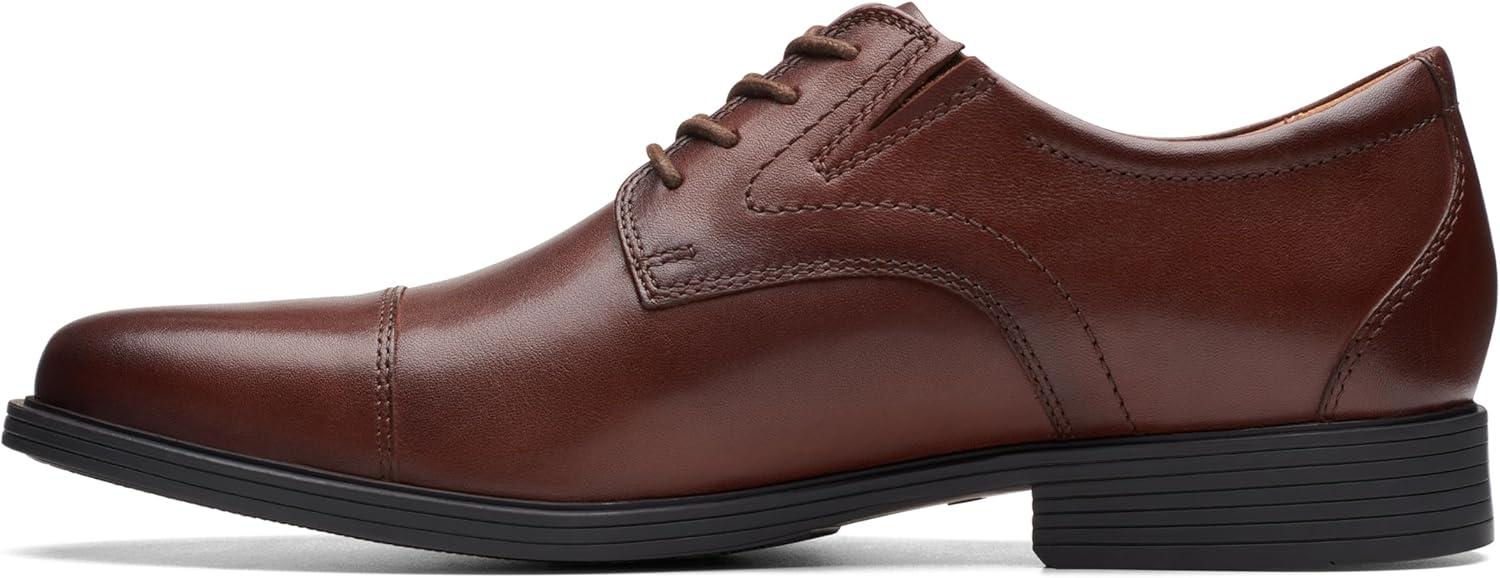imageClarks Mens Whiddon Cap Oxford ShoesMahogany Leather