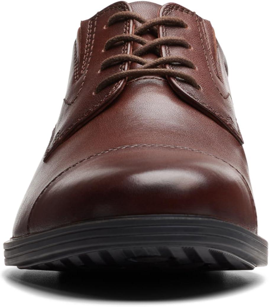 imageClarks Mens Whiddon Cap Oxford ShoesMahogany Leather