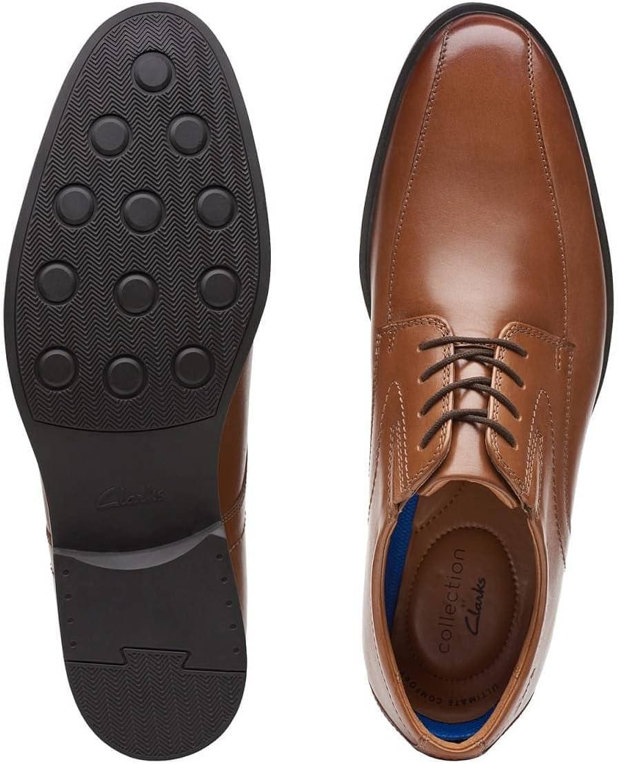 imageClarks Mens Whiddon Pace OxfordDark Tan Leather