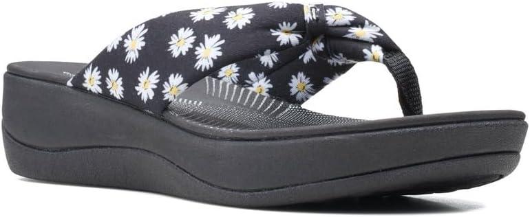 imageClarks Womens Arla Glison Flip FlopBlack Floral Print