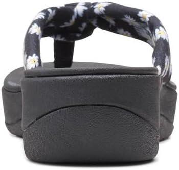 imageClarks Womens Arla Glison Flip FlopBlackWhite