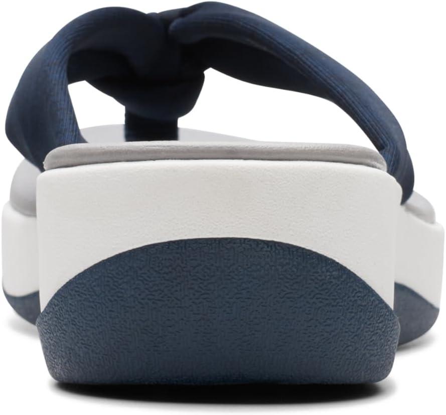 imageClarks Womens Arla Glison Flip FlopBlue Fabric