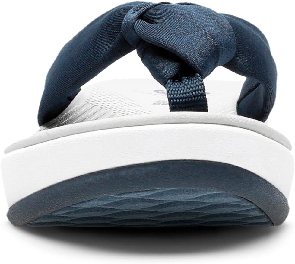 imageClarks Womens Arla Glison Flip FlopBlue Fabric