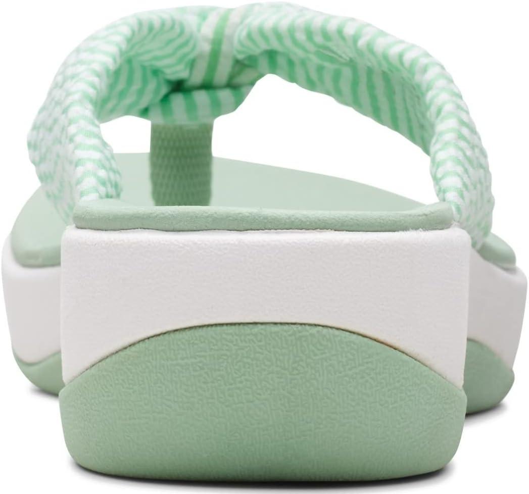 imageClarks Womens Arla Glison Flip FlopGreen White