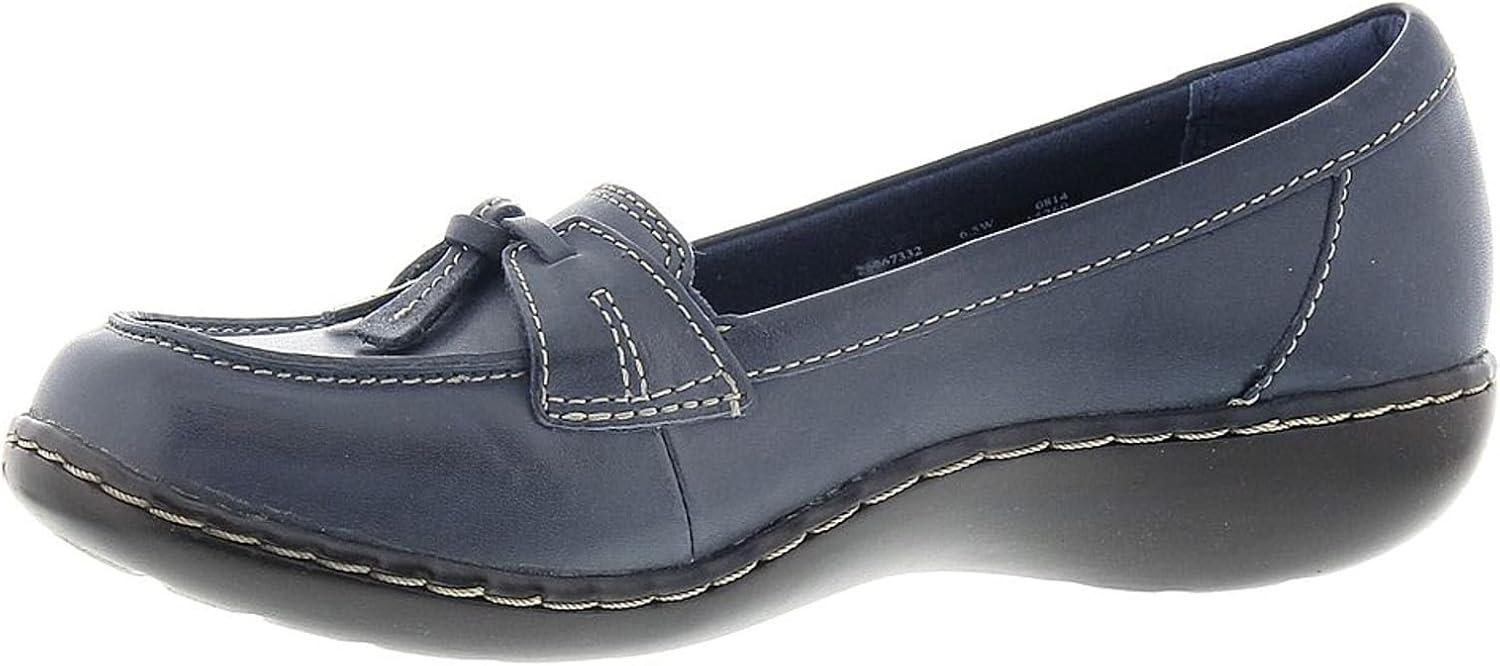 imageClarks Womens Ashland Bubble Slip On LoafersNavy