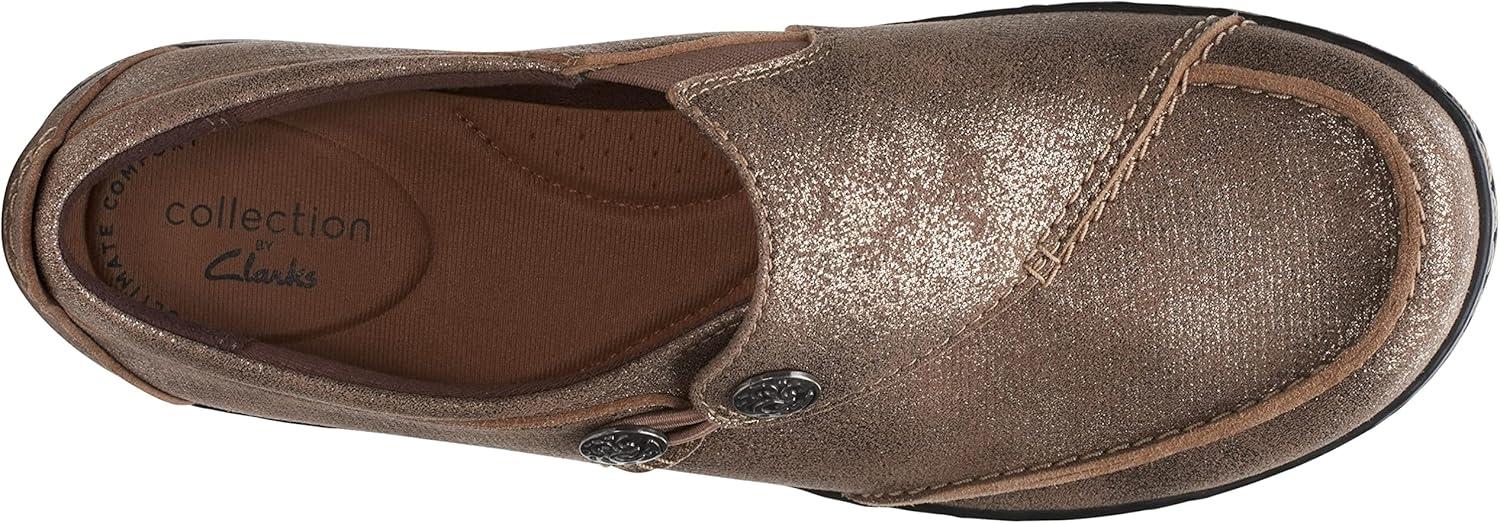 imageClarks Womens Ashland Lane Q LoafersBronze Metallic